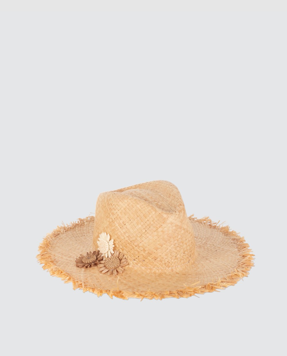 Sombrero americano rafia natural Kbas