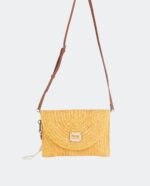 Cartera bandolera paja natural amarillo