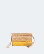 Cartera bandolera yute amarillo