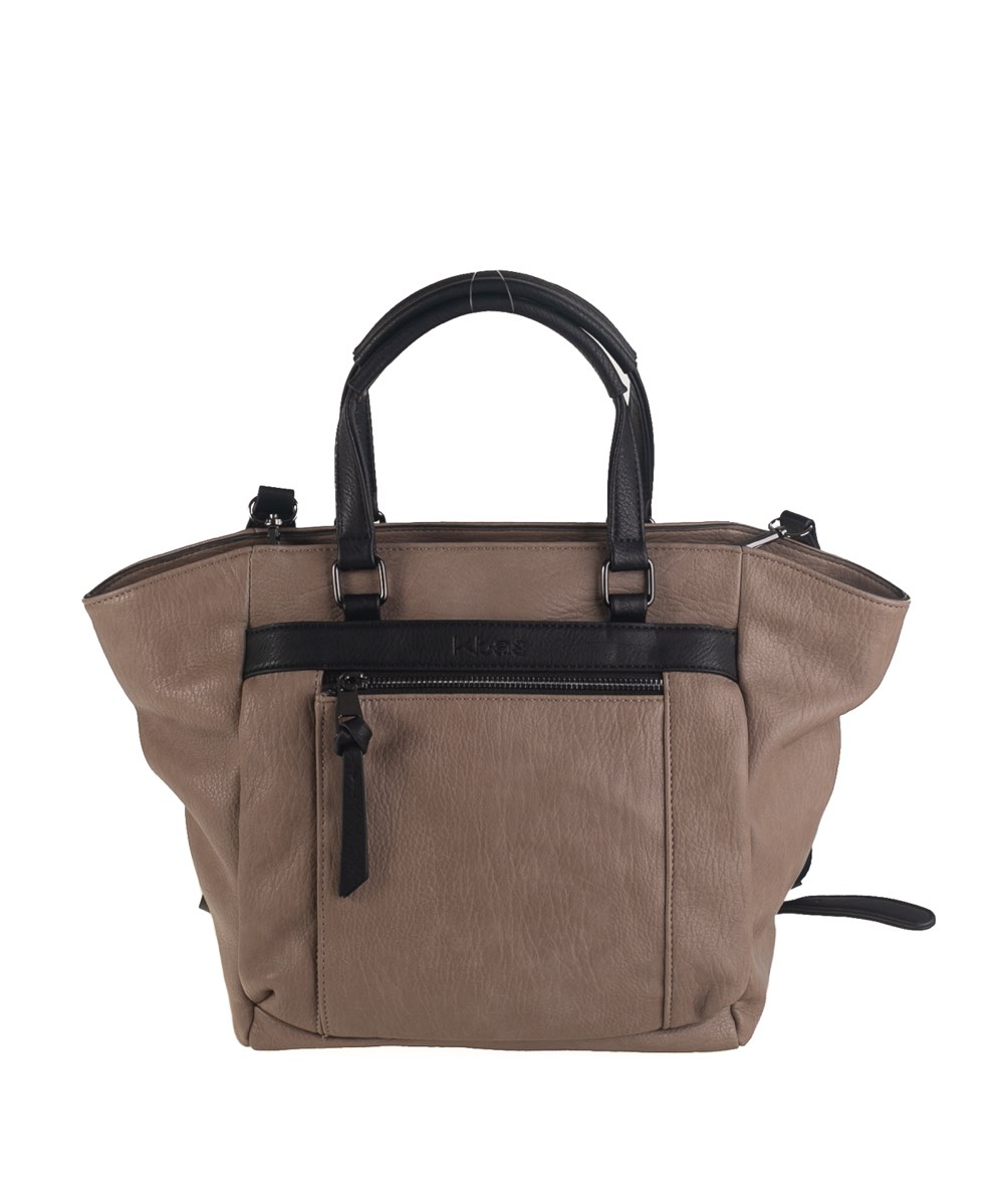 Bolso tote taupe Kbas